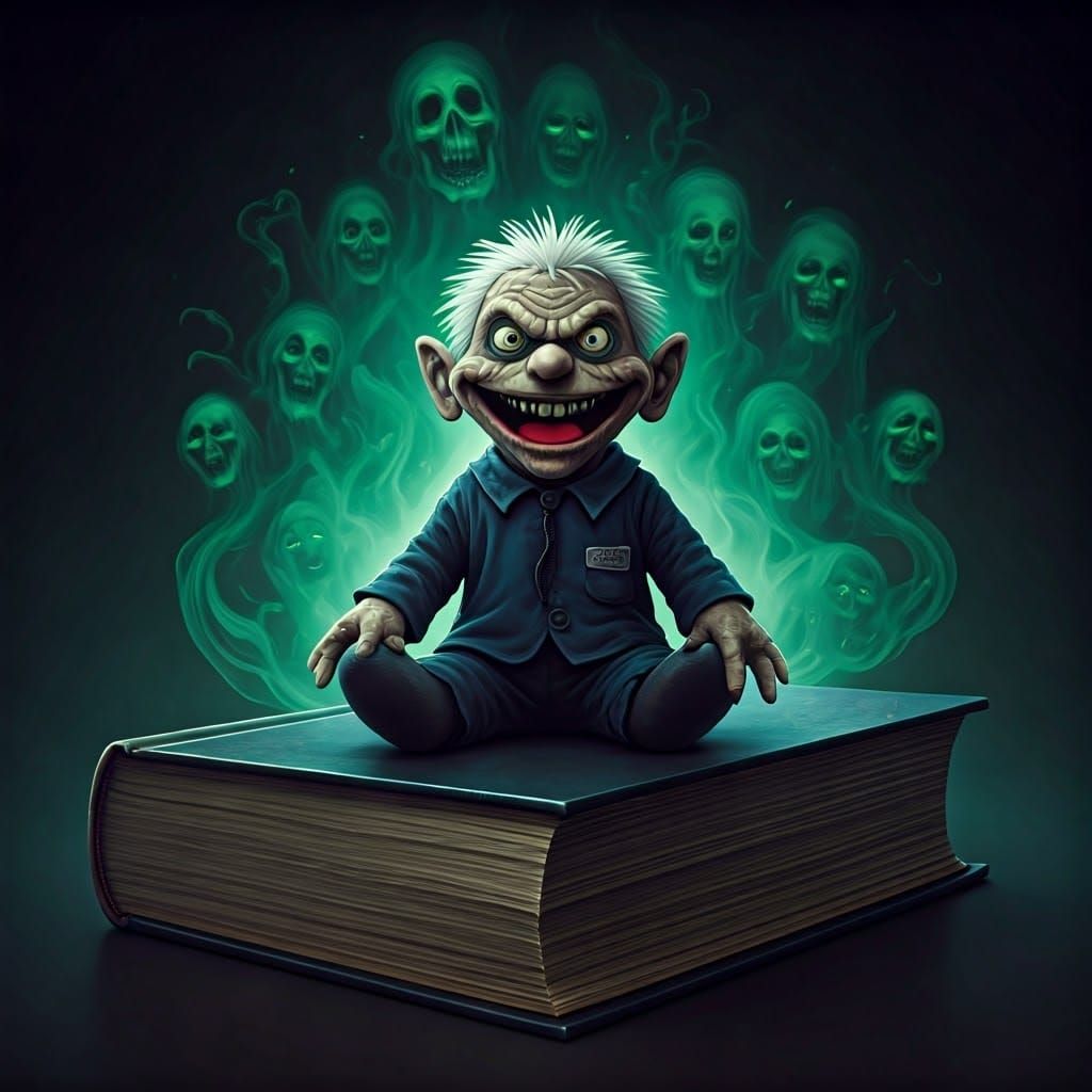 Goosebumps' Slappy Puppet with Glowing Smoke