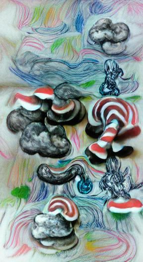 Candy Cane in a Fizzy Ocean