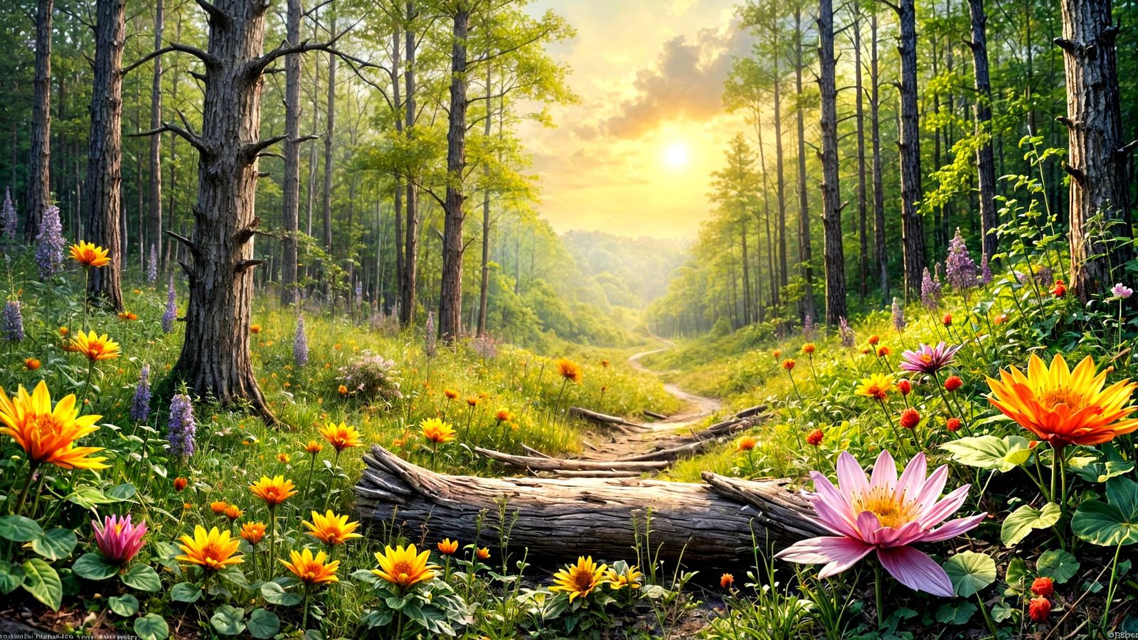 The season of Spring explodes into life in a Midwestern fore...