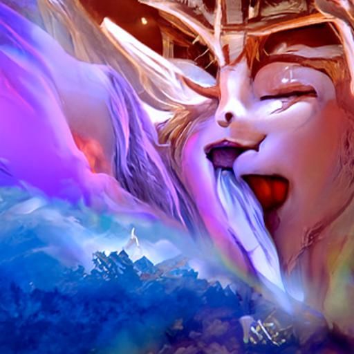 Ethereal Ahegao She-Ra in Fantasy Style