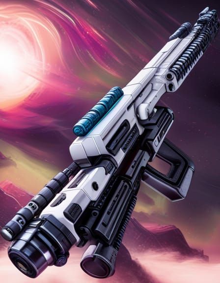 Hyperrealistic Sci-Fi Laser Rifle in High Definition