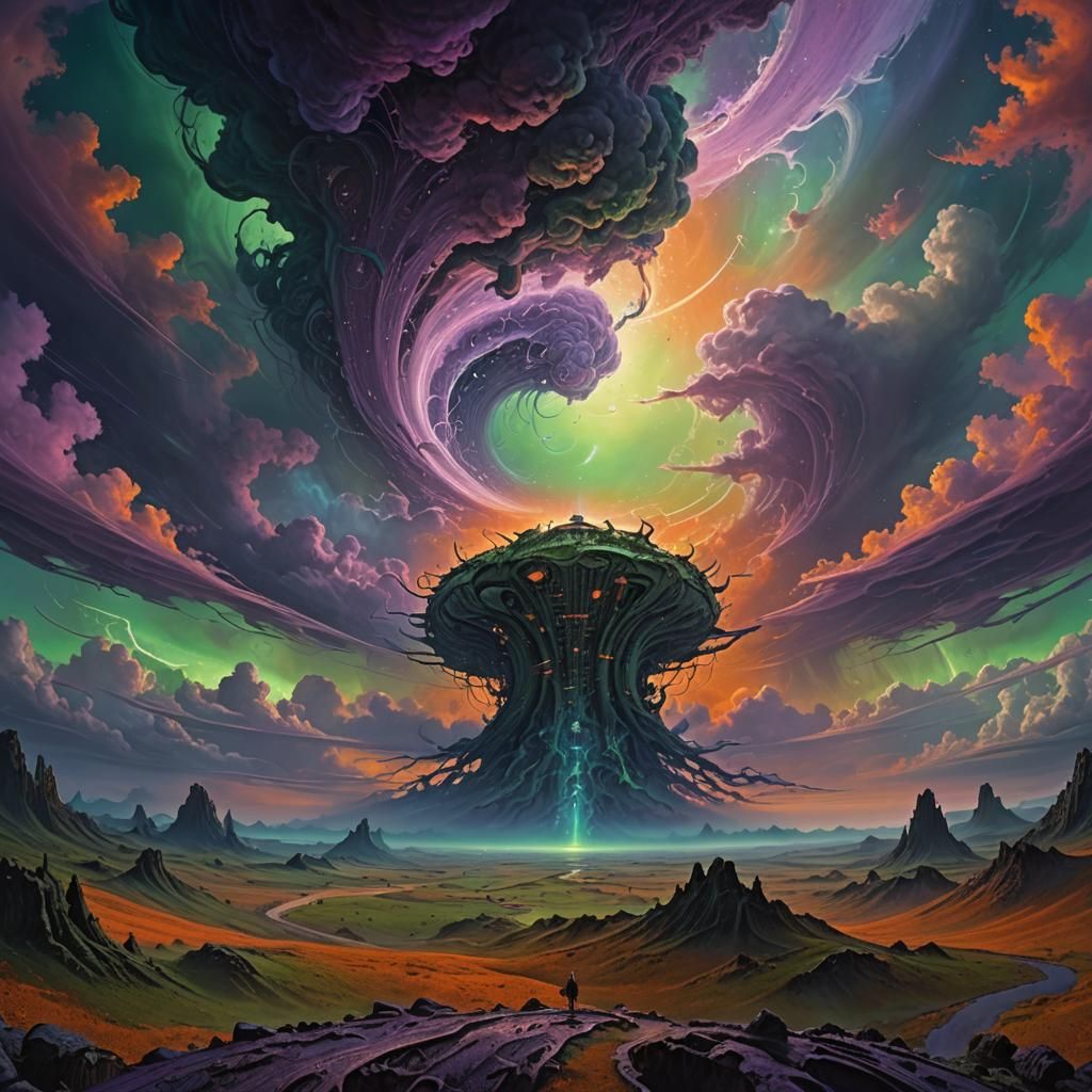 Ginnungagap, the primordial mystical void wuji before yin an...