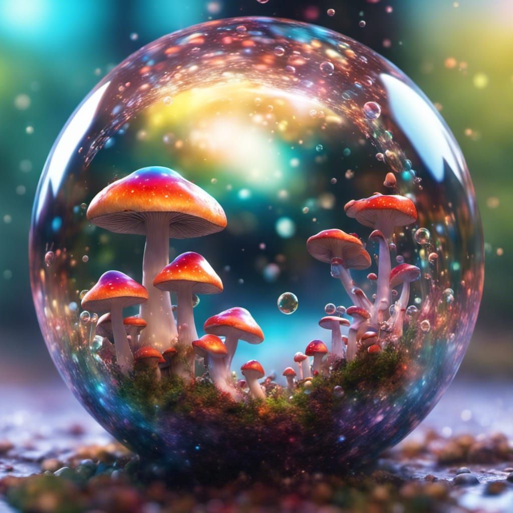 Mushrooms in a Bubble