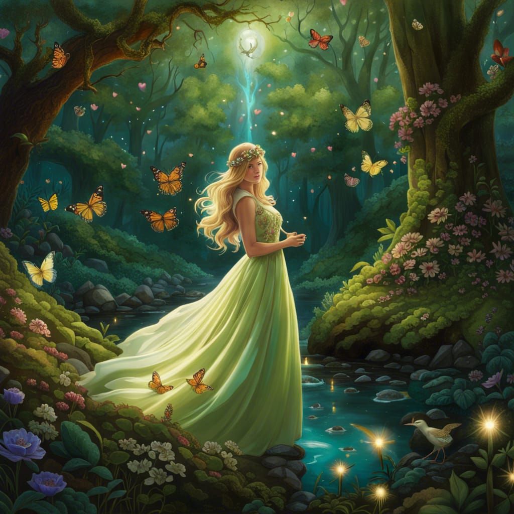 Enchanted Forest Love Celebration in Transcendent Fantasy St...