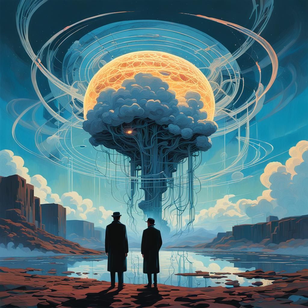 Ethereal Energy Emanates in Surreal Digital Art