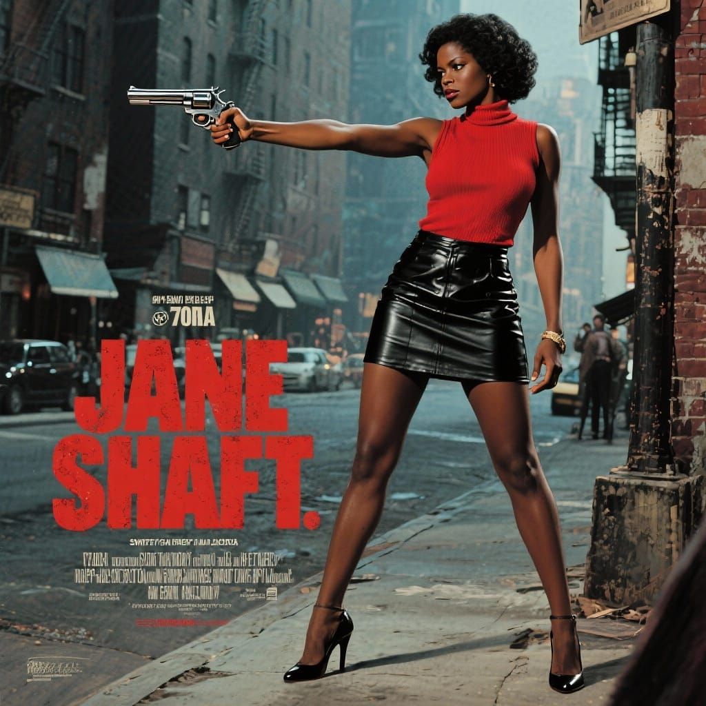 Jane Shaft: 1970s Action Movie Poster Art