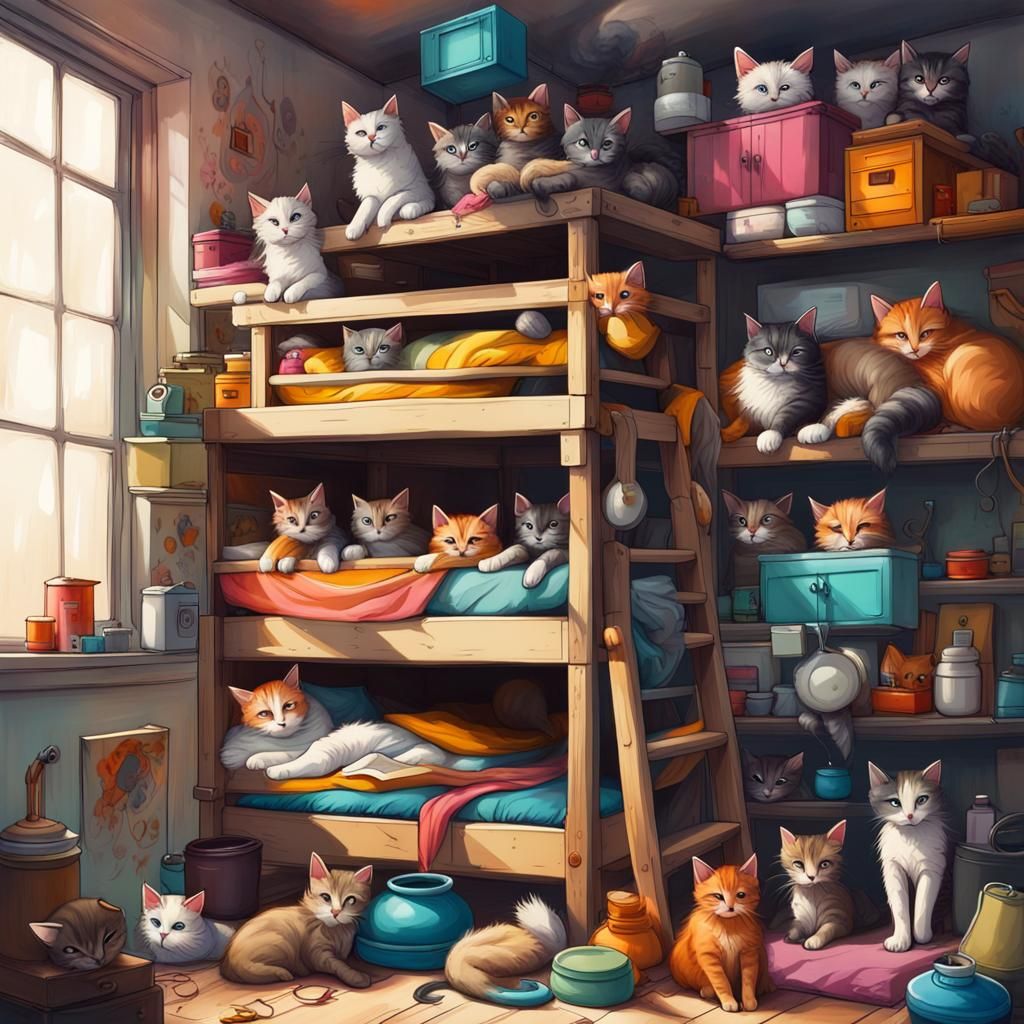 Cat Paradise: A Graffiti Art Interior