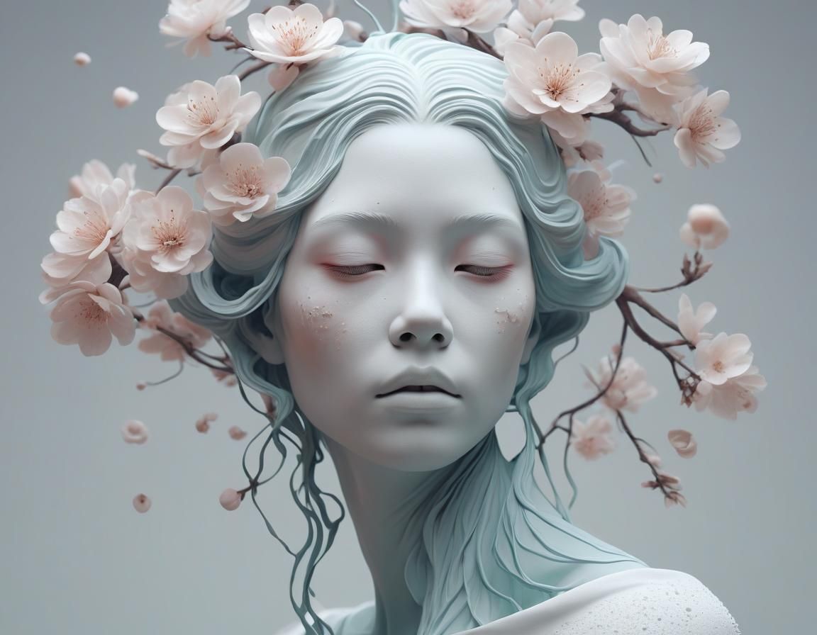 Ethereal Auburn Portrait of Sorrowful Jane Jay