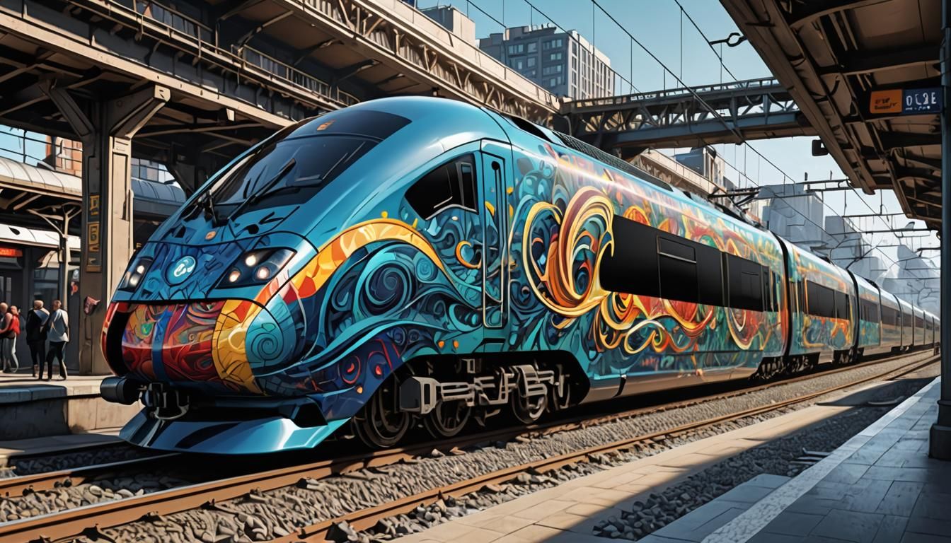 Inter-City Express 725 (Nuremberg - Munich) painted by my so...