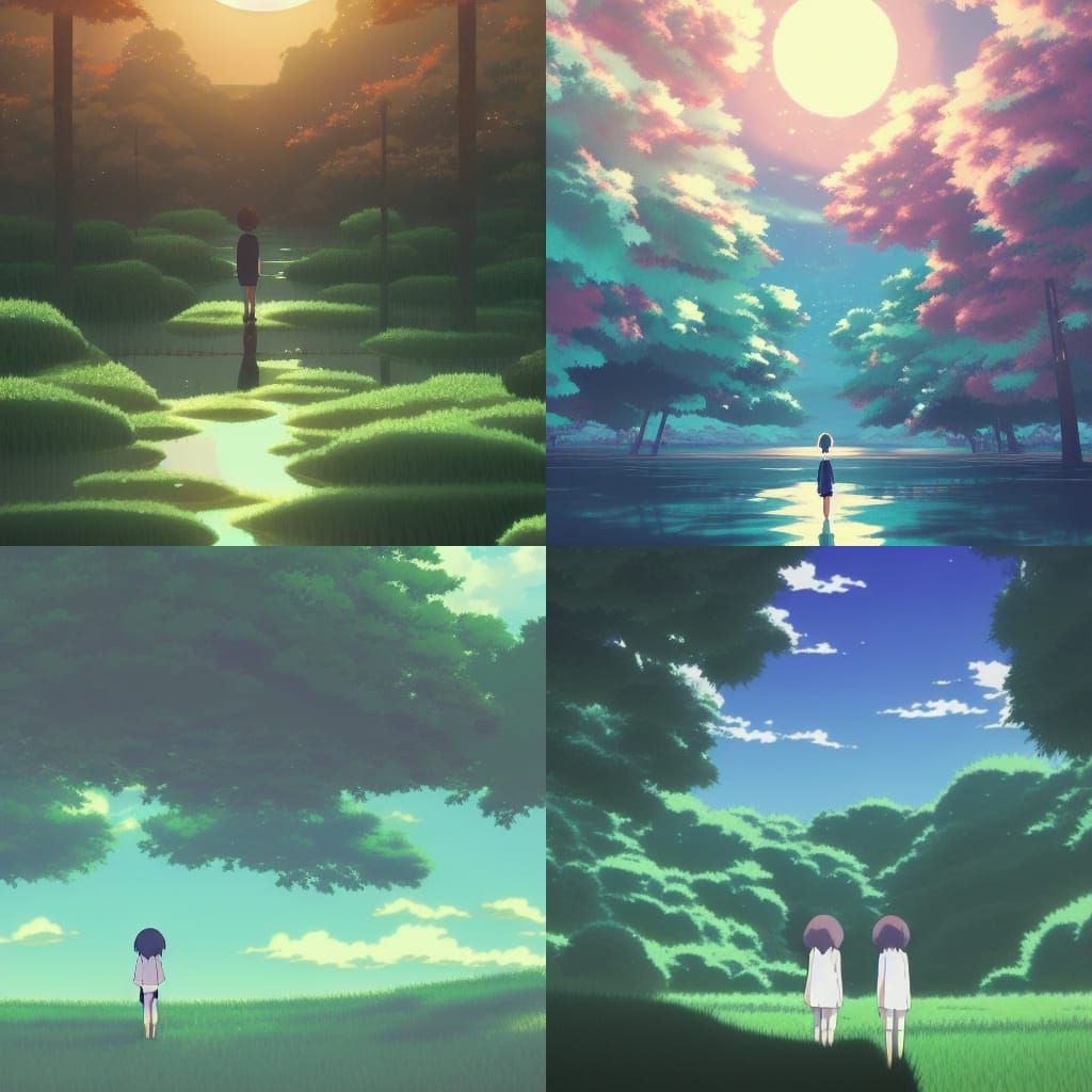 Anime Key Visual Inspired by Studio Ghibli