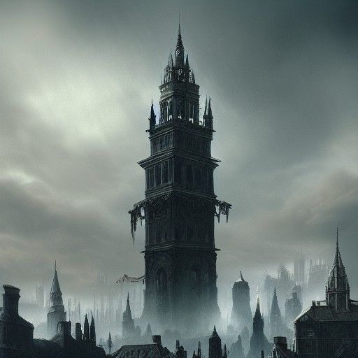 Epic Cinematic Digital Painting of Yharnam