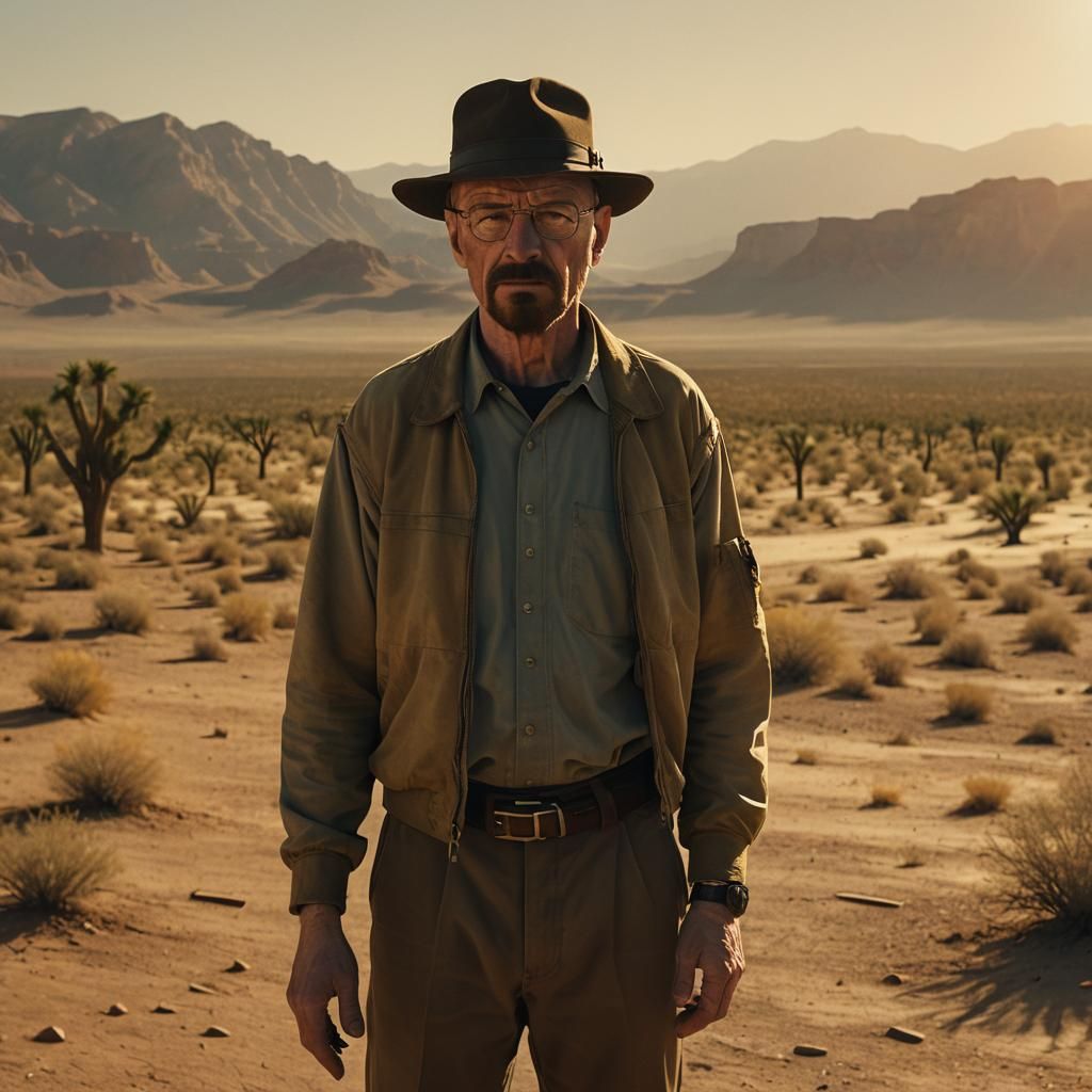 Walter White's Desert Monologue: A Cinematic Still