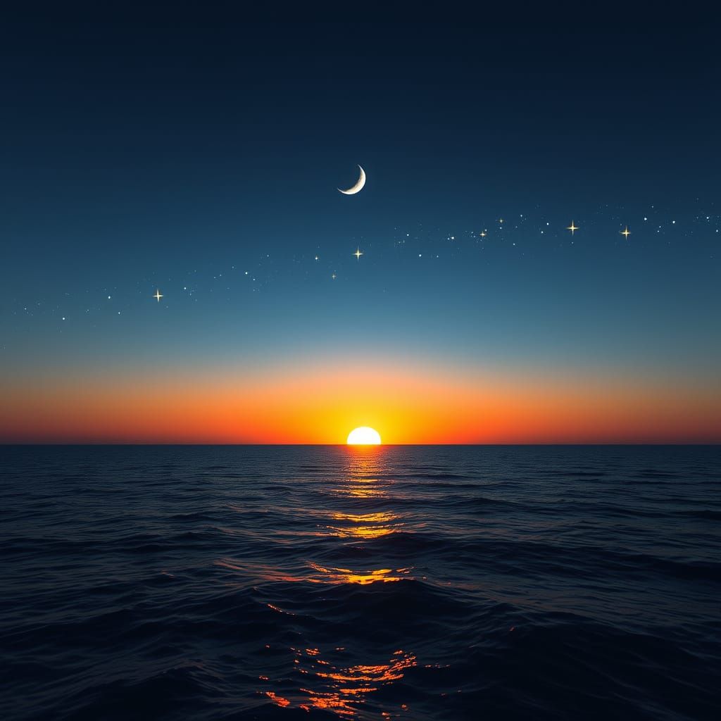 Cosmic Sunset on a Galactic Horizon