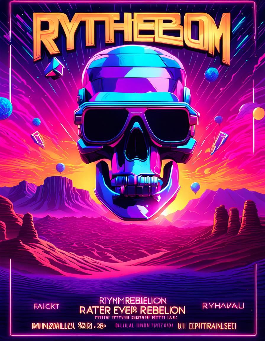 Neon Desert Disco: A Cinematic Fantasy Landscape