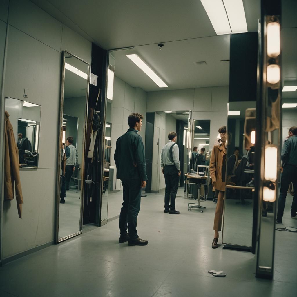 Dramatic Mirrors in Cinematic Film Still