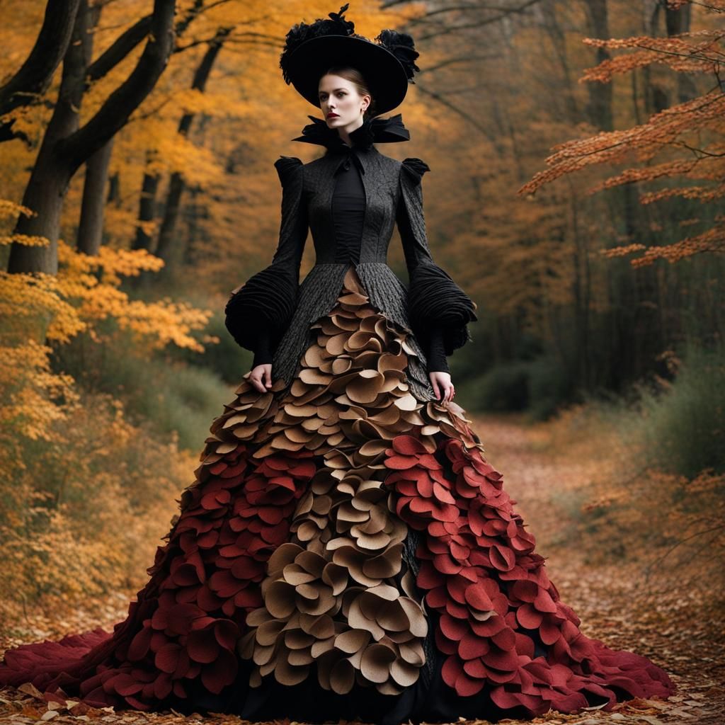 Fine Art Paper Collage Dress : Alexander McQueen Gothic Fash...