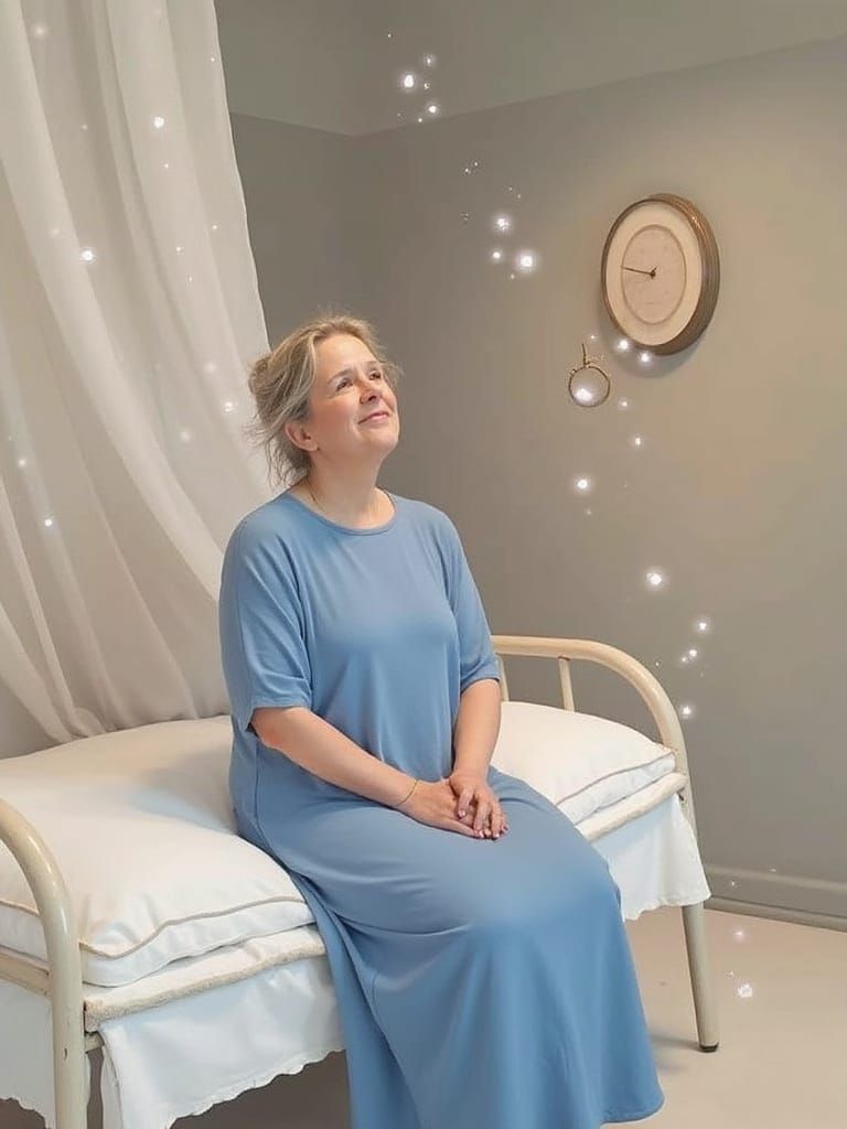 Serene Woman in Golden Light: Animation-Inspired Art