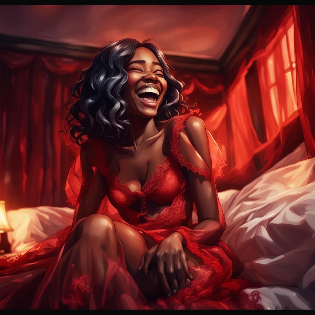 Brazilian Woman's Twisted Nightmare: Digital Anime Art