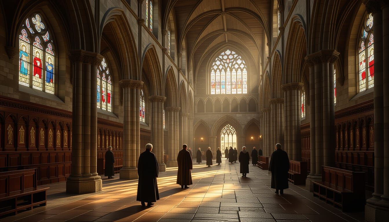 St. Bartholomew-the-Great Nave in 1600s England