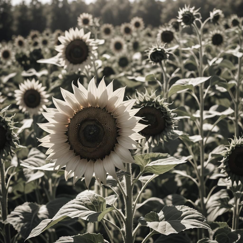 Sharp Focus Photograph of Sunflower in Natural Light