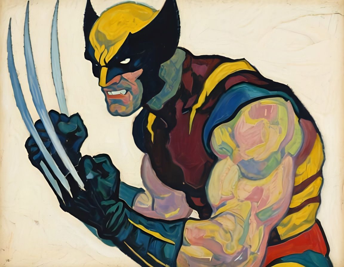 Wolverine in the Style of Egon Schiele