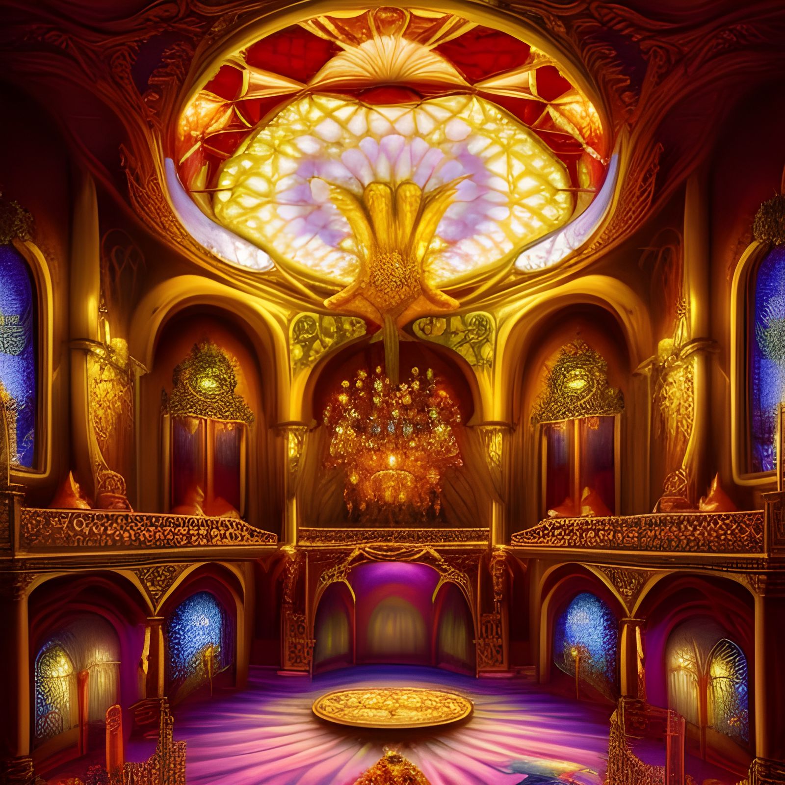 Fairy Fae Opera House in Rococo Art Nouveau