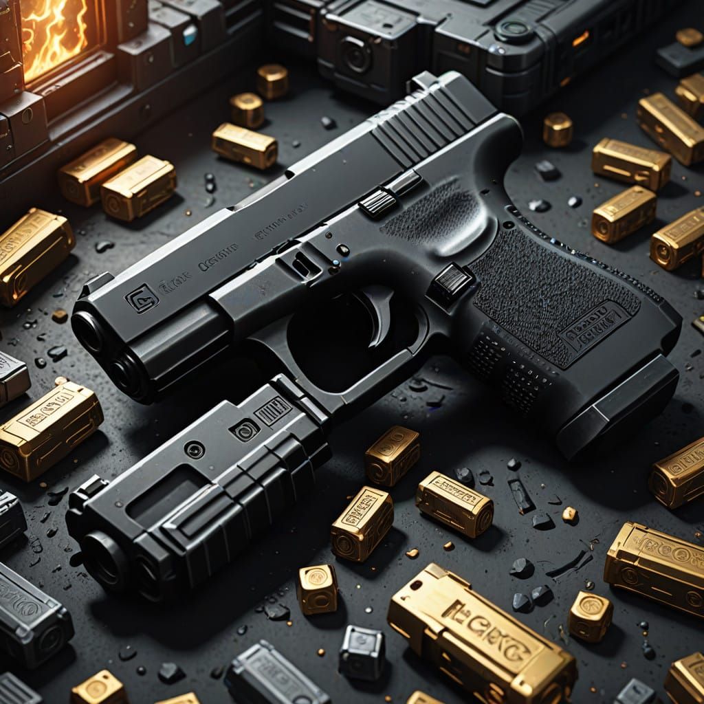 Ethereal Glock Concept Art in Deep, Fantastical Detail