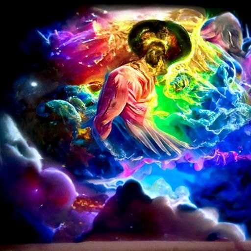 Cosmic Divine Glory in Holographic Illustration