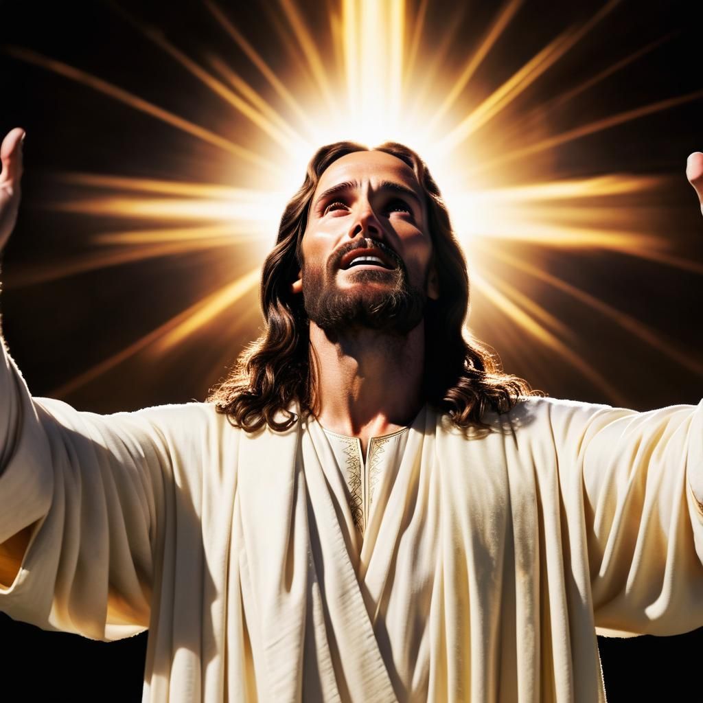 Jesus Christ Radiating Love and Compassion