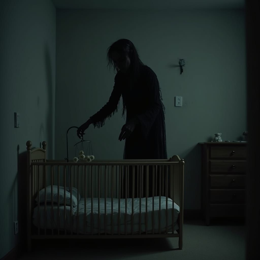 Eerie Figure in Child's Room: Analog Horror