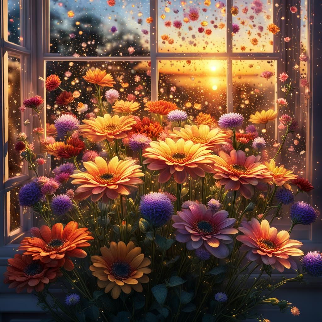 Flowers in the window