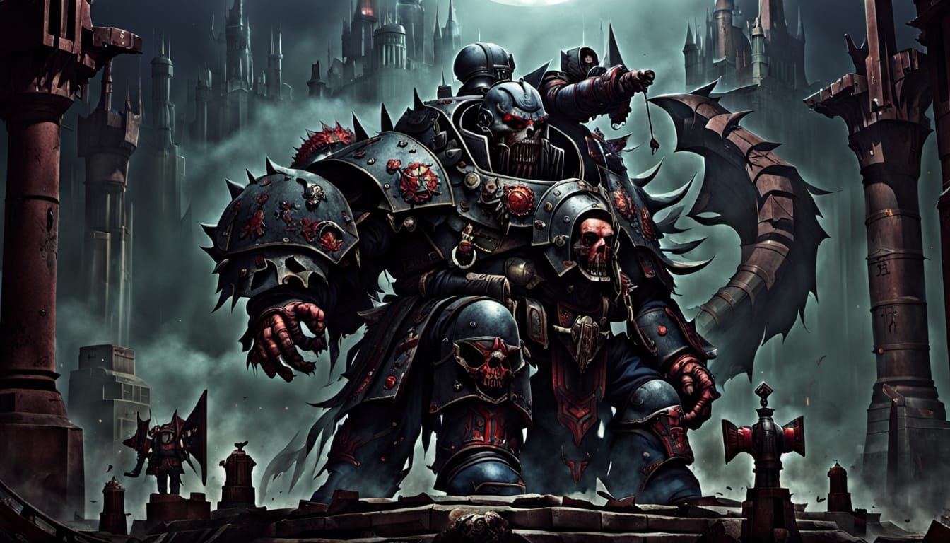 Astartes Demonic Aesthetic: Grim Space Marine