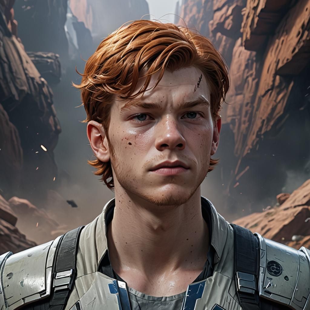 Cal Kestis on Alien World: Hyperrealistic Concept Art