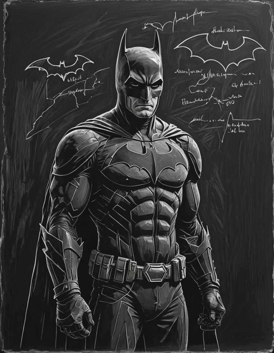 Tired Batman Silhouette in Gotham City