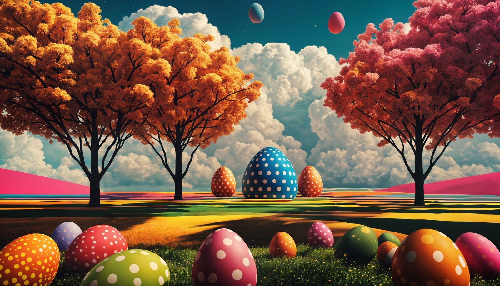 Polka Dots Easter Eggs