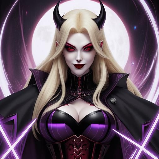 Anime Vampire Mage with a Naughty Look