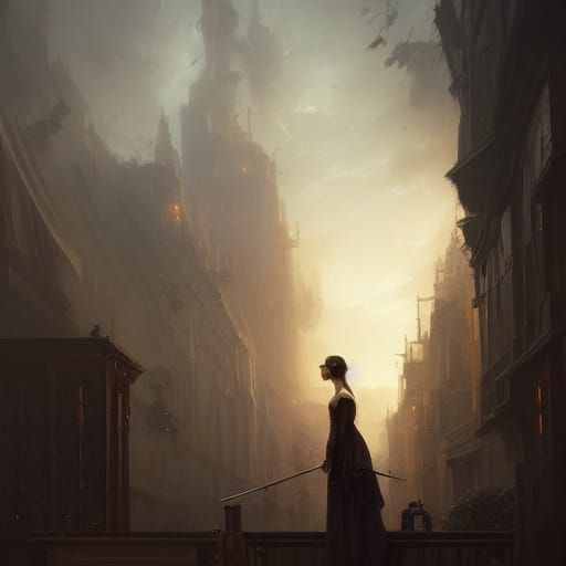 Woman Paints the World: Dark Fantasy Art