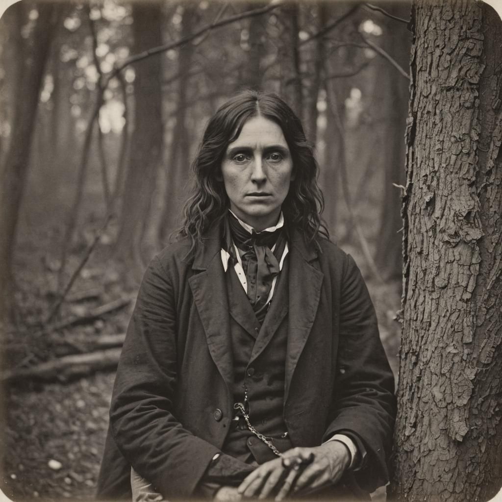 Grimdark Scene in 19th Century Photography Style