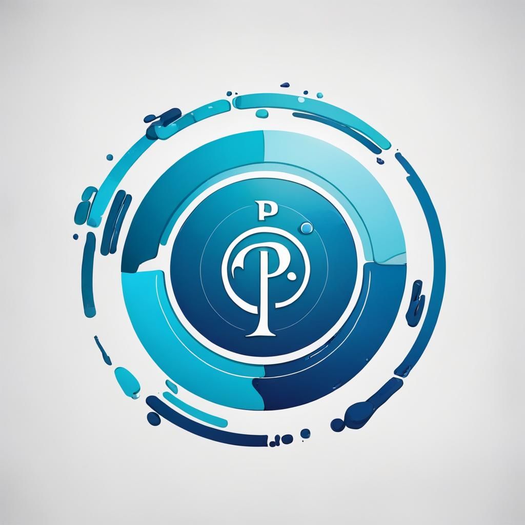 Stylized Letter P Generated by AI
