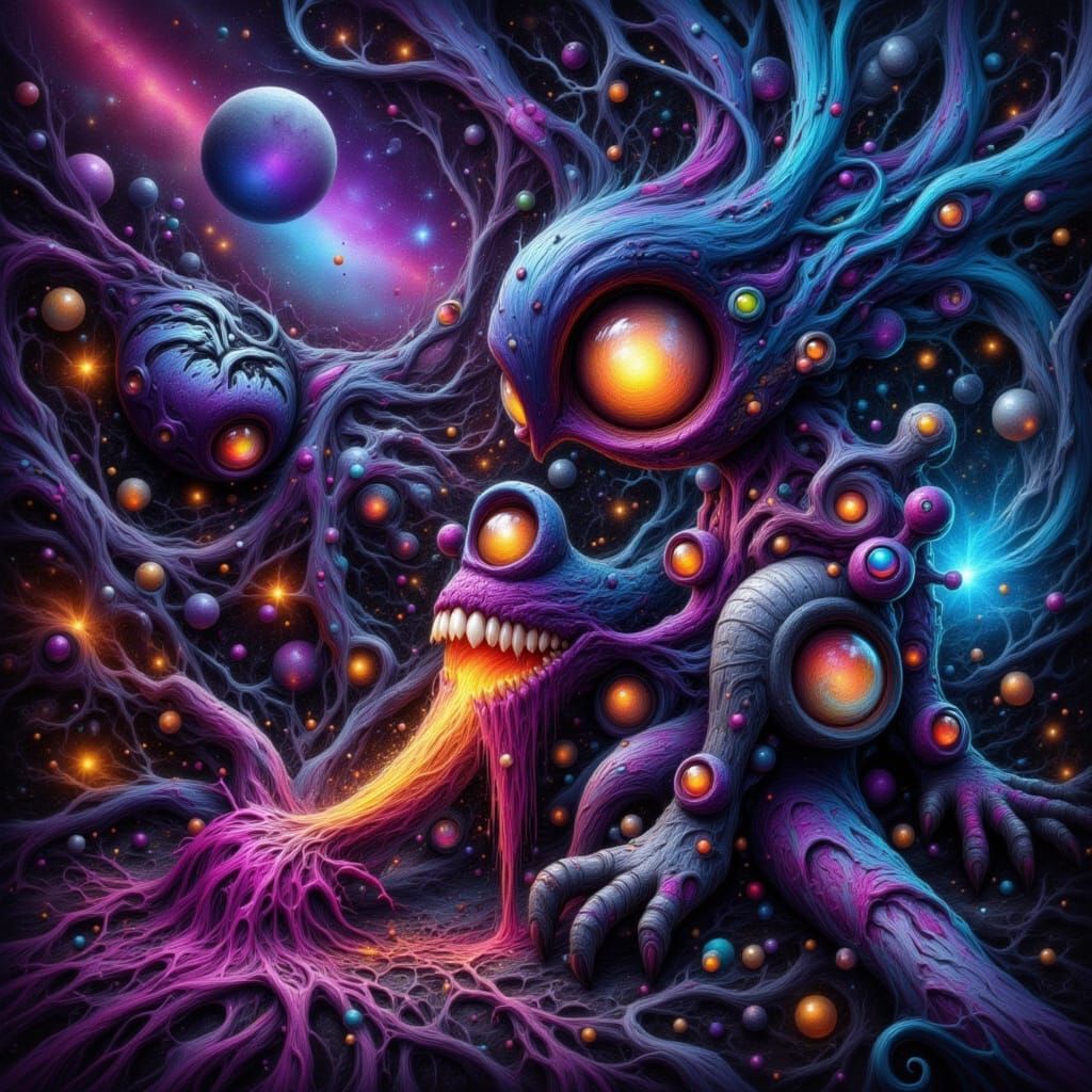 Cyberpunk Robot in a Futuristic Cityscape