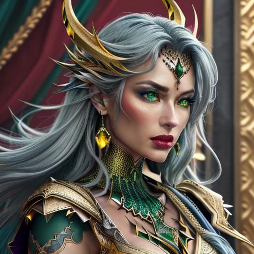 Vibrant Beauty Portrait in Cinematic Style