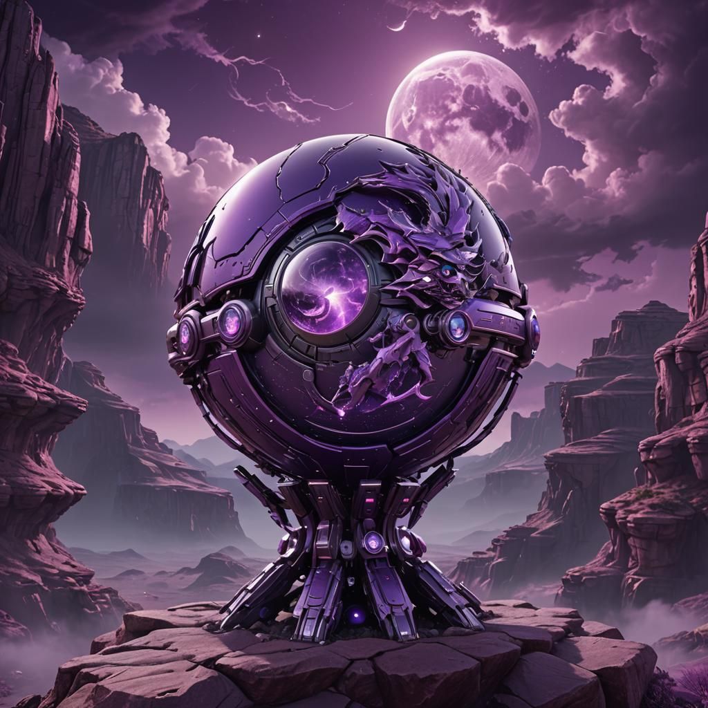 "Space Probe Landing on an Alien Planet"