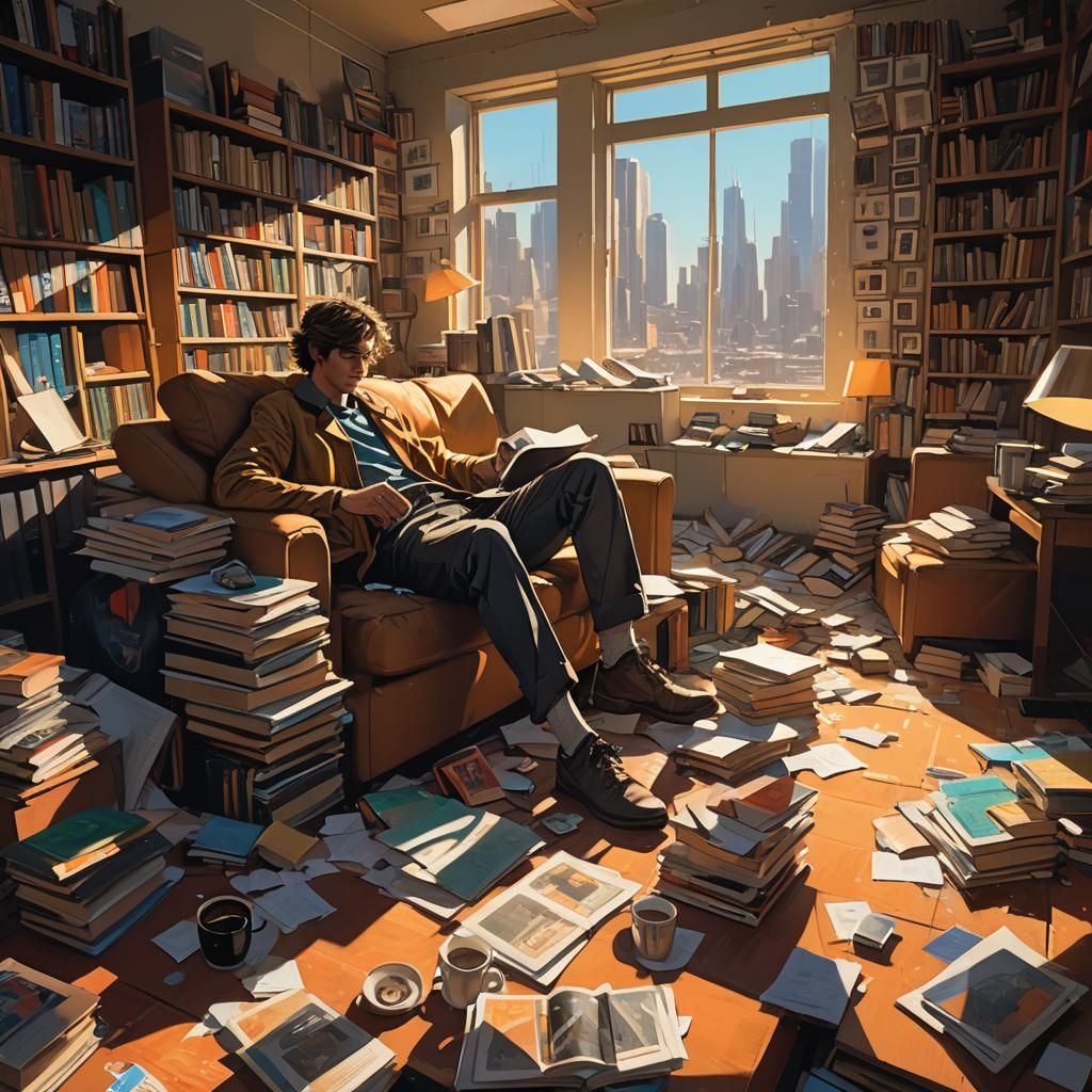 Lazy Monday: A Fantasy Concept Art Image