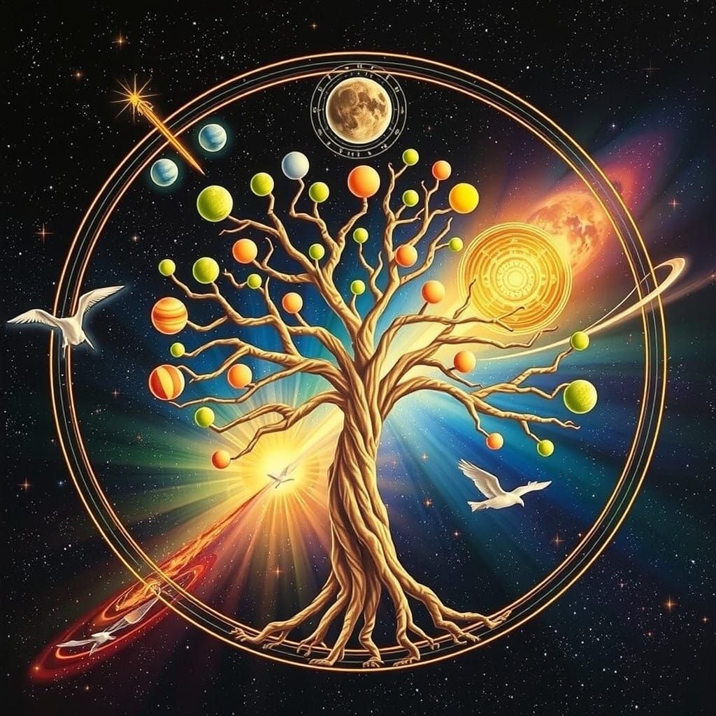 Cosmic Tree of Life Interconnectedness Blueprint