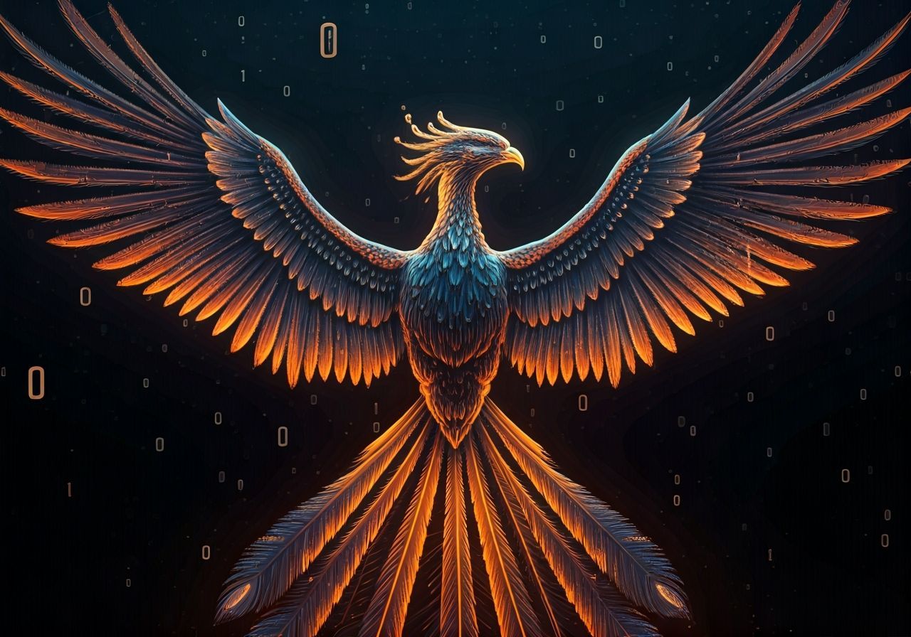 Phoenix of Binary Code and Data Visualizations