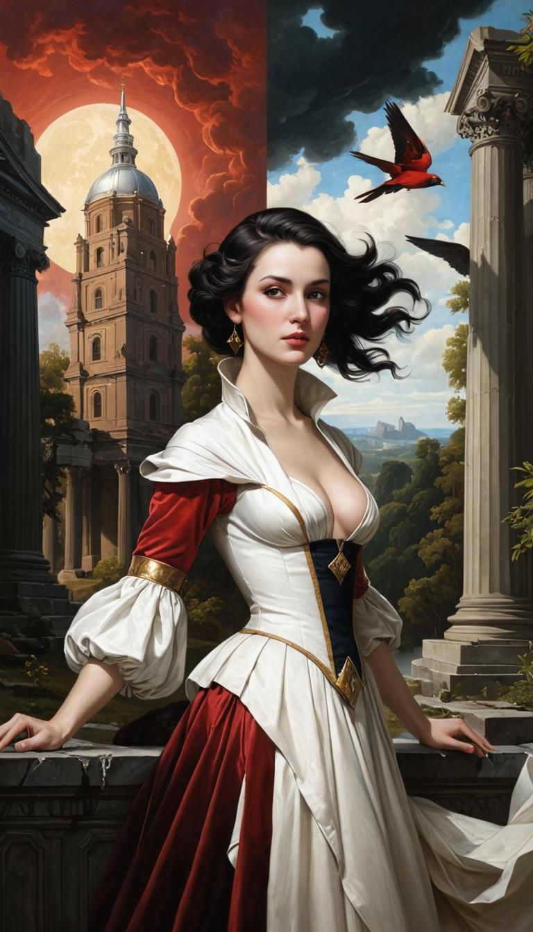 Classical Ruins: Oblivion and Legacy in Dark Art Style