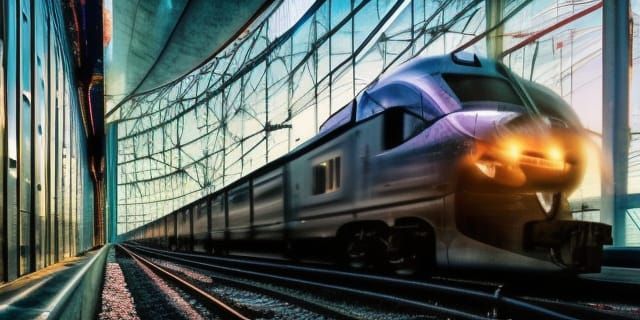 Train in Glass Box: Hyper-Detailed Photorealistic Image