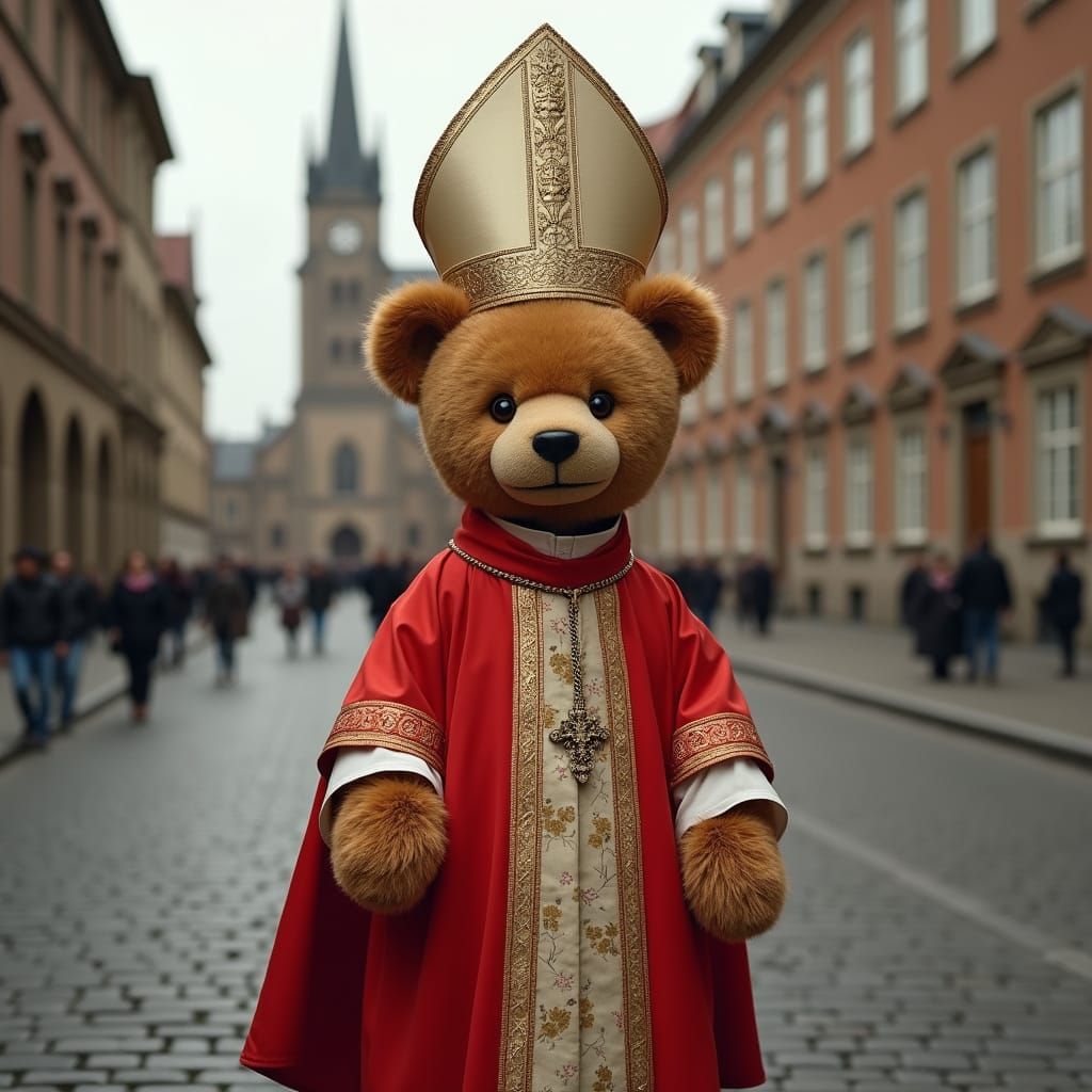 Cardinal Teddy Prepares for Conclave in Grand Cathedral