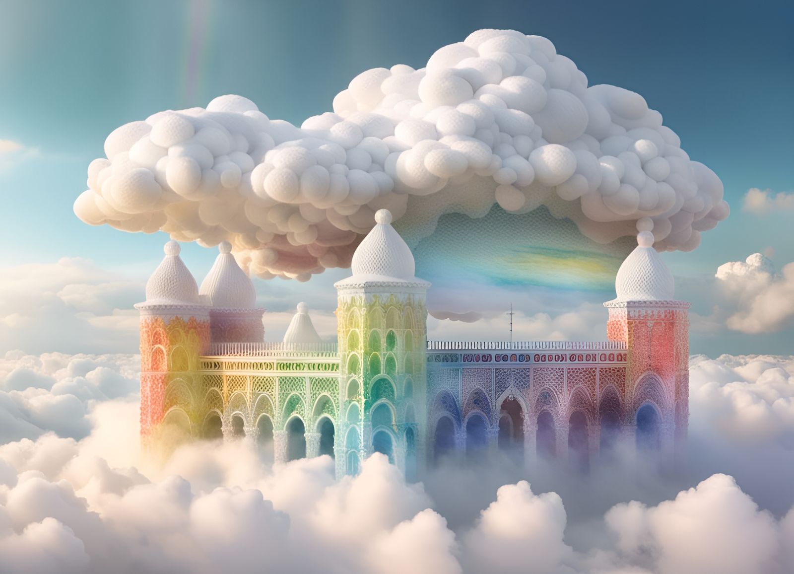 Celestial Cloud Palace Above the Clouds