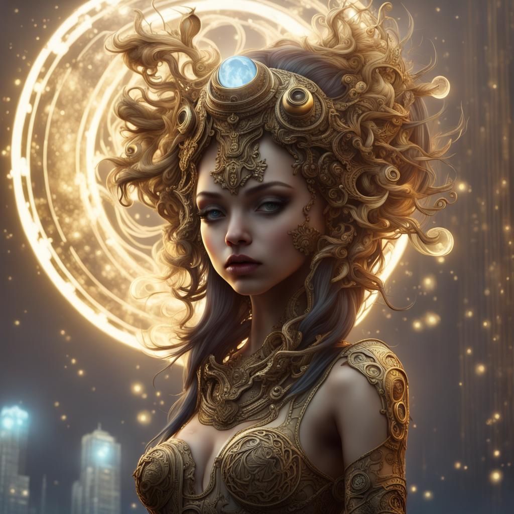 Aetherpunk goddess